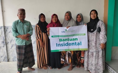 SENTUHAN KASIH LAZ SIDOGIRI UNTUK WARGA KURANG BERUNTUNG DI BINTENG, BANGKALAN