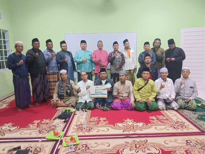 DUKUNG KEGIATAN DAKWAH, LAZ SIDOGIRI BERI BANTUAN UNTUK HALAQAH BULANAN IASS KEPRI