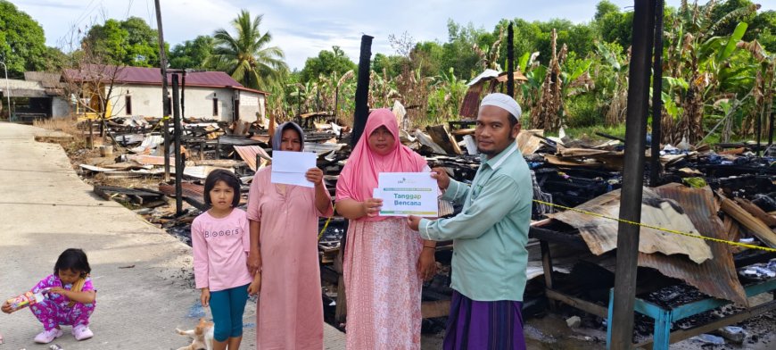 LAZ SIDOGIRI SALURKAN BANTUAN UNTUK KORBAN KEBAKARAN DI BALIKPAPAN