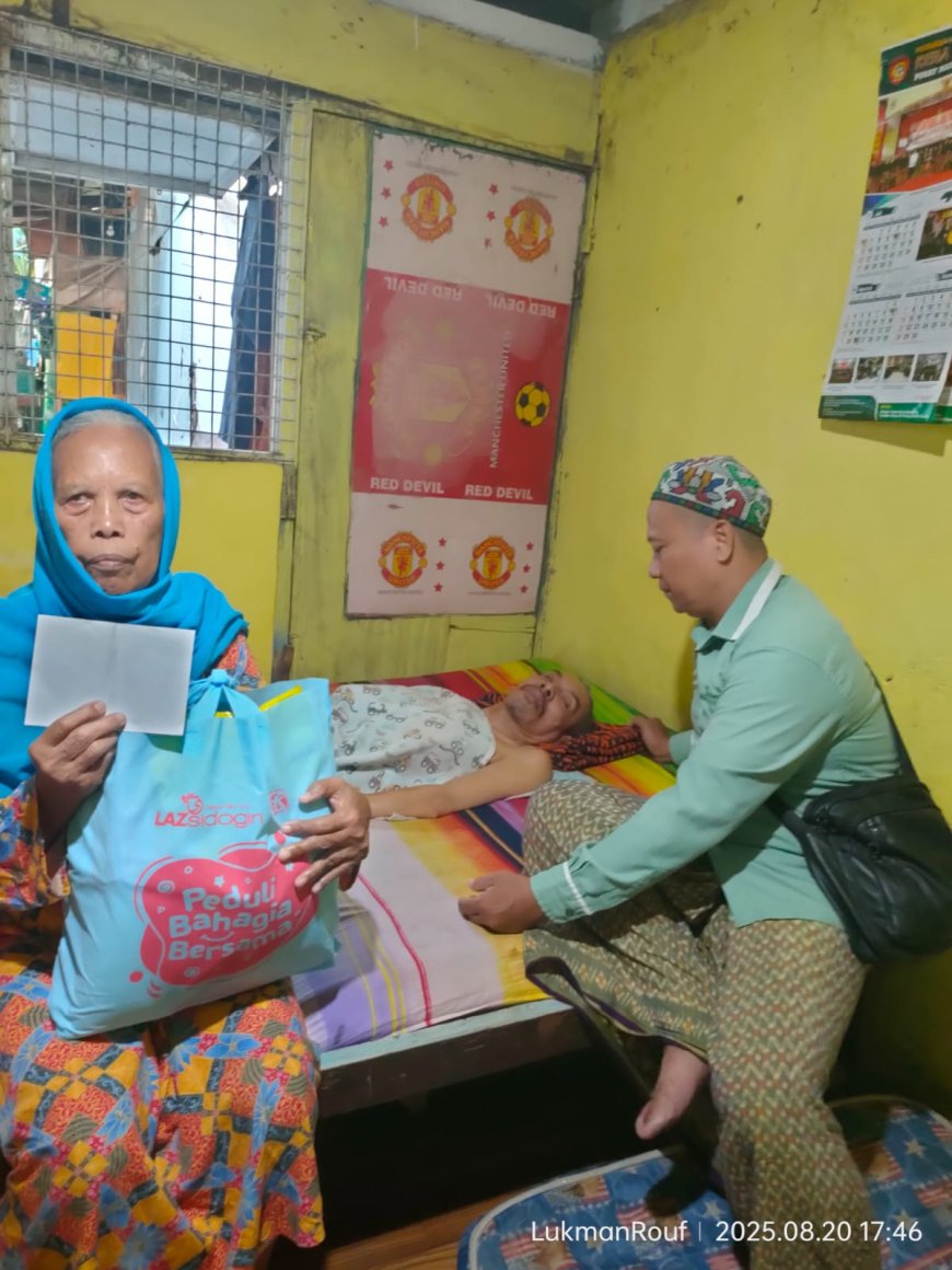 TUJUH TAHUN TERBARING SAKIT, LAZ SIDOGIRI BANTU BIAYA PENGOBATAN WARGA DHUAFA DI DENPASAR