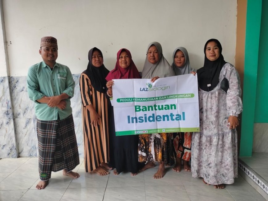 SENTUHAN KASIH LAZ SIDOGIRI UNTUK WARGA KURANG BERUNTUNG DI BINTENG, BANGKALAN
