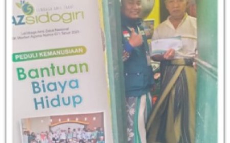 LAZ SIDOGIRI BERI BANTUAN BIAYA HIDUP UNTUK MUADZIN DI SURABAYA
