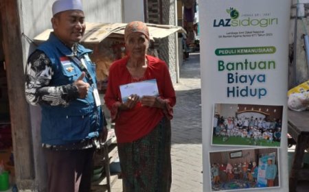 KEPEDULIAN NYATA: BANTUAN BIAYA HIDUP LAZ SIDOGIRI UNTUK DHUAFA DI SURABAYA
