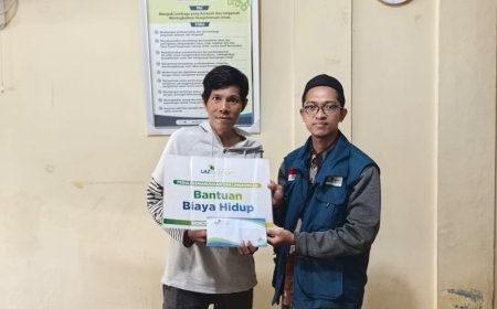 LAMA SAKIT DAN KONTRAKAN NUNGGAK, LAZ SIDOGIRI BANTU KESULITAN WARGA PRASEJAHTERA