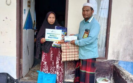 BERJUANG KERAS UNTUK KELUARGA, LAZ SIDOGIRI BANTU IBU-IBU PENJUAL SAYUR KELILING DI BALIKPAPAN