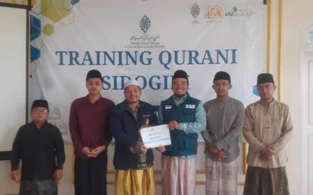 KERJASAMA PENDIDIKAN, LAZ SIDOGIRI SUPPORT TRAINING MQS BANYUWANGI