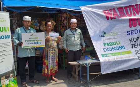 TUMBUHKAN KEMANDIRIAN EKONOMI, LAZ SIDOGIRI HADIRKAN BANTUAN MODAL DI PENELEH SURABAYA