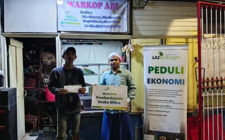 DUKUNG PERKEMBANGAN PELAKU UMKM, LAZ SIDOGIRI BERI BANTUAN MODAL USAHA UNTUK WARGA SURABAYA