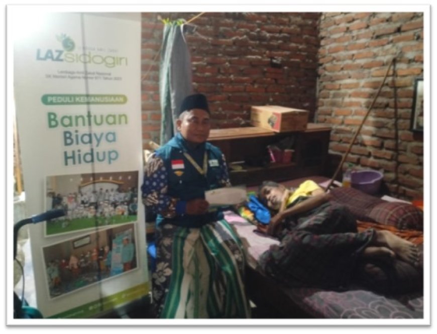 LAMA SAKIT DAN TIDAK BISA BEKERJA, LAZ SIDOGIRI BANTU WARGA PRASEJAHTERA DI SURABAYA