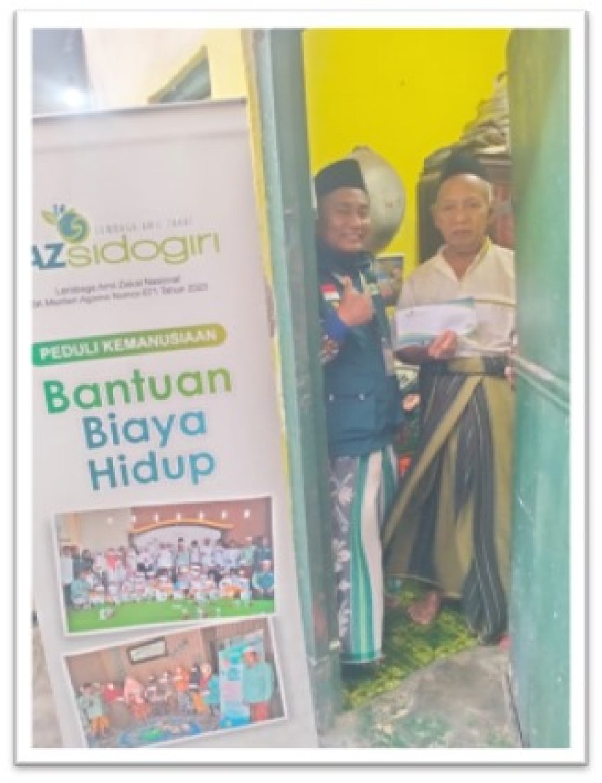 LAZ SIDOGIRI BERI BANTUAN BIAYA HIDUP UNTUK MUADZIN DI SURABAYA