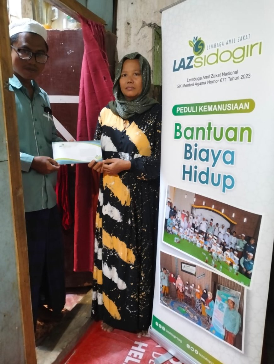 MENGUATKAN ASA: LAZ SIDOGIRI SALURKAN BANTUAN BIAYA HIDUP UNTUK IBU JUMAIDAH DI SURABAYA