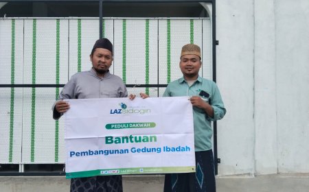 LAZ SIDOGIRI SUPPORTPENGEMBANGAN SARANA IBADAH DI PP. ASMAUL HUSNA AROSBAYA