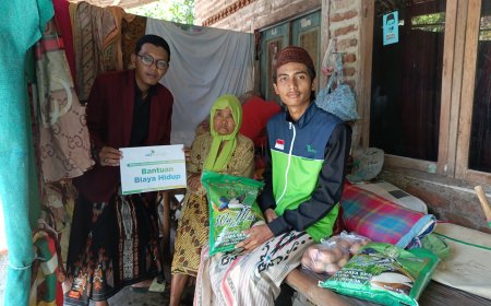 LAZ SIDOGIRI BERSAMA MAHASISWA YUDARTA MENYALURKAN BANTUAN BIAYA HIDUP  BAGI WARGA PRA SEJAHTERA DI PASURUAN