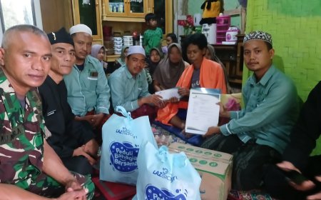 DERITA BOCOR JANTUNG 3 TAHUN, BAPAK ADANG DI GARUT TERIMA BANTUAN LAZ SIDOGIRI