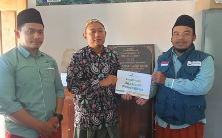 PEDULI PENDIDIKAN, LAZ SIDOGIRI SUPPORT DANA PENDIDIKAN UNTUK MURID MADRASAH RANTING YANG BERPRESTASI