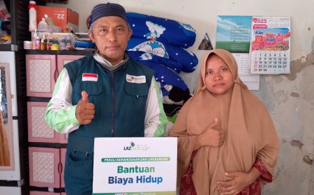 SENDIRIAN JADI TULANG PUNGGUNG KELUARGA, LAZ SIDOGIRI BANTU SINGLE PARENT DI BANGKALAN