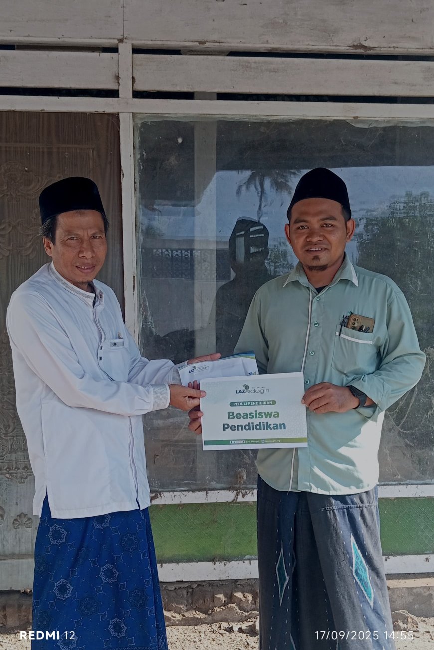 LAZ SIDOGIRI BANTU BIAYA PENDIDIKAN SANTRI PPS BANAT 2 ASAL SITUBONDO