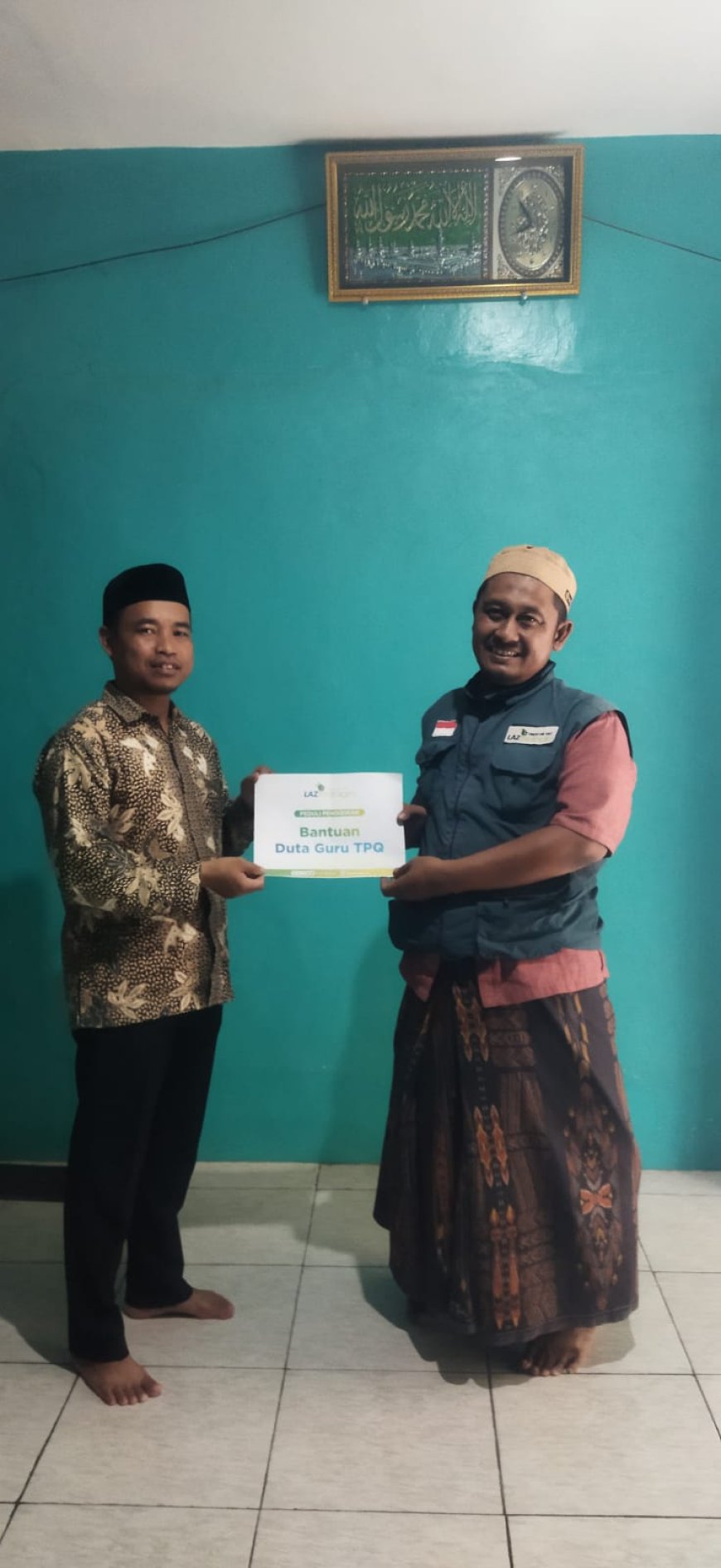 LAZ SIDOGIRI SALURKAN BANTUAN INSENTIF GURU TPQ DI PUSPO PASURUAN