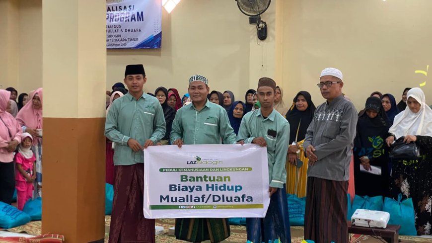 LAZ SIDOGIRI SOSIALISASI ZIS DAN SANTUNI  PARA MUALLAF DAN DHUAFA DI ATAMBUA