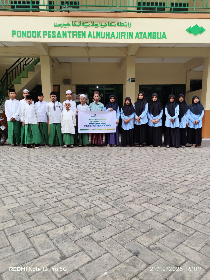 LAZ SIDOGIRI SALURKAN BANTUAN OPERASIONAL PENDIDIKAN DI PESANTREN AL-MUHAJIRIN ATAMBUA