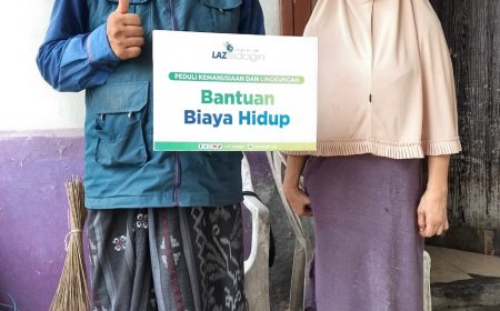 TIDAK PUNYA PEKERJAAN DAN PENGHASILAN, LAZ SIDOGIRI BANTU BIAYA HIDUP LANSIA PRASEJAHTERA