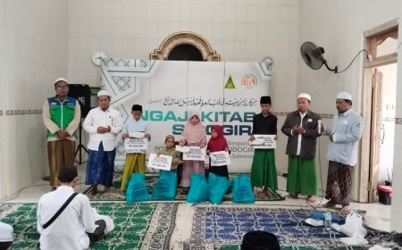 LAZ SIDOGIRI SANTUNI ANAK-ANAK YATIM PADA MOMEN NKS DI SUMENEP