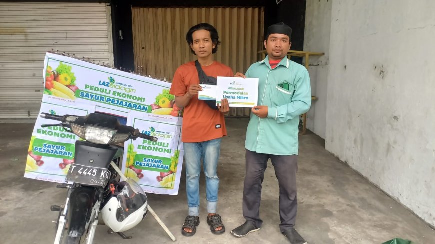 LAZ SIDOGIRI TEBAR MANFAAT, BANTU PEDAGANG SAYUR DI BALIKPAPAN BANGKIT KEMBALI