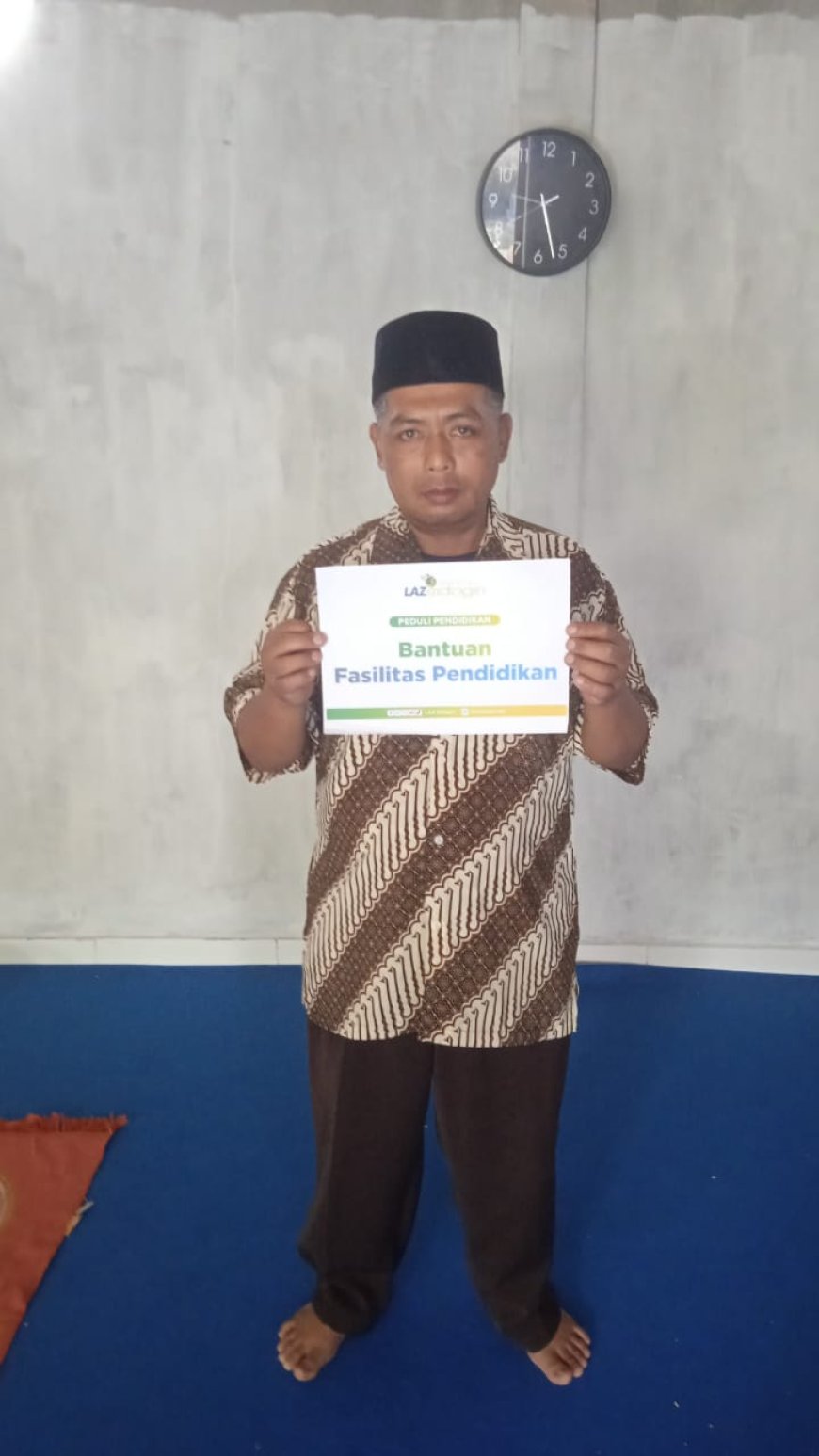 DUKUNG PENDIDIKAN AGAMA, LAZ SIDOGIRI BANYUWANGI SALURKAN BANTUAN PEMBANGUNAN MUSHOLLA TPQ AN NABAWI