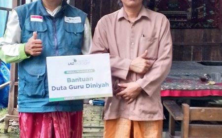 LAZ SIDOGIRI SALURKAN BANTUAN INSENTIF GURU DI YAYASAN AL KAROMAH BANGKALAN