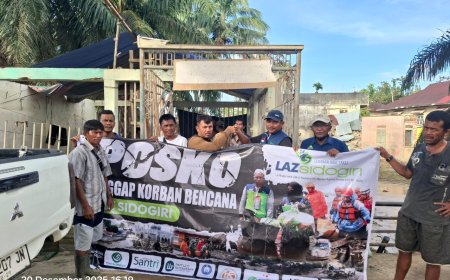 TEMBUS JALUR SUNGAI TAMIANG, LAZ SIDOGIRI SALURKAN BANTUAN LOGISTIK KE DESA BIDARI ACEH TIMUR