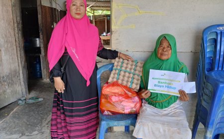 TEMPAT TINGGAL KURANG LAYAK, LAZ SIDOGIRI BANTU IBU-IBU YANG TINGGAL SENDIRIAN DI PINGGIRAN BALIKPAPAN