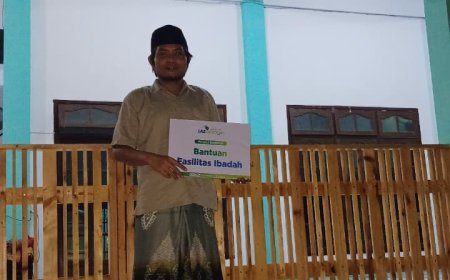 MAKMURKAN MASJID, LAZ SIDOGIRI BANTU FASILITAS IBADAH MASJID DARUL HIKMAH