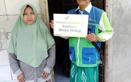 TIDAK MENCUKUPI KEBUTUHAN, LAZ SIDOGIRI BANTU IRT DHUAFA DI PELOSOK BANGKALAN