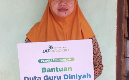 TETAP BERKHIDMAH DENGAN GAJI MINIM, LAZ SIDOGIRI SUPPORT GURU MADIN DI BANGKALAN