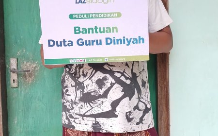 SEMANGATI PARA GIURU, LAZ SIDOGIRI SALURKAN BANTUAN GURU MADRASAH DI PEDESAAN
