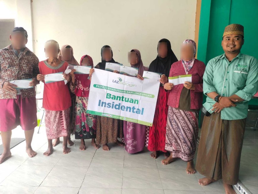 LAZ SIDOGIRI BANTU RINGANKAN BEBAN JANDA DI AROSBAYA MELALUI PROGRAM BANTUAN BIAYA HIDUP