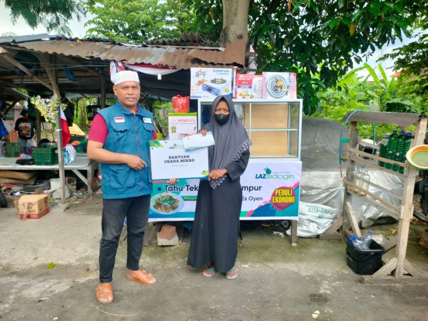 BANGUN ASA KELUARGA DHUAFA, LAZ SIDOGIRI SALURKAN BANTUAN USAHA MIKRO Di DENPASAR