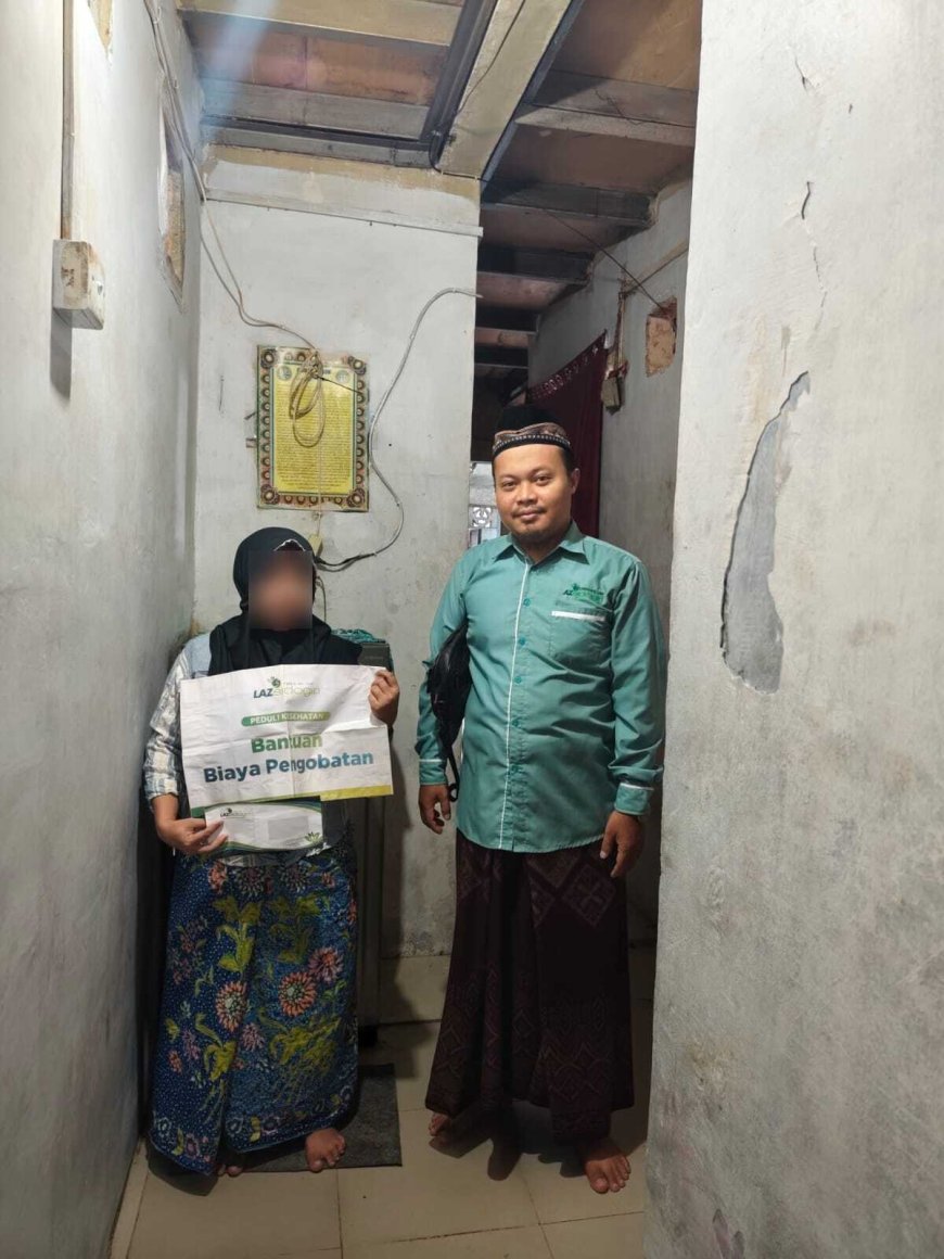 RINGANKAN BIAYA PENGOBATAN, LAZ SIDOGIRI DAMPINGI PERJUANGAN IBU SILVIA DI BATAM