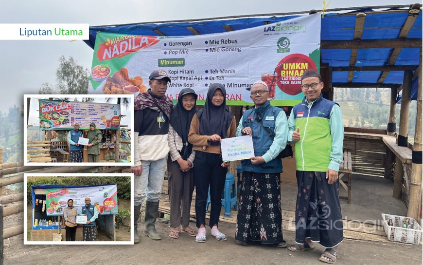 LAZ SIDOGIRI SALURKAN BANTUAN MODAL USAHA UNTUK UMKM DI DESA SEDAENG
