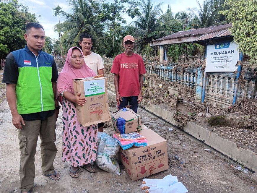 BANTUAN MENEMBUS PELOSOK ACEH, LAZ SIDOGIRI SALURKAN 500 PAKET LOGISTIK