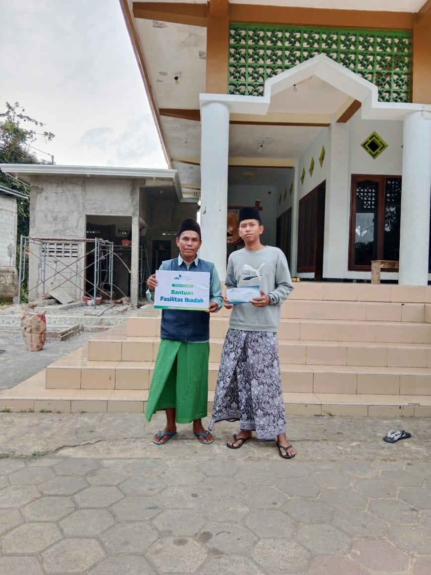 LAZ SIDOGIRI SALURKAN BANTUAN SARANA IBADAH UNTUK MASJID NURUL HUDA BANGKALAN