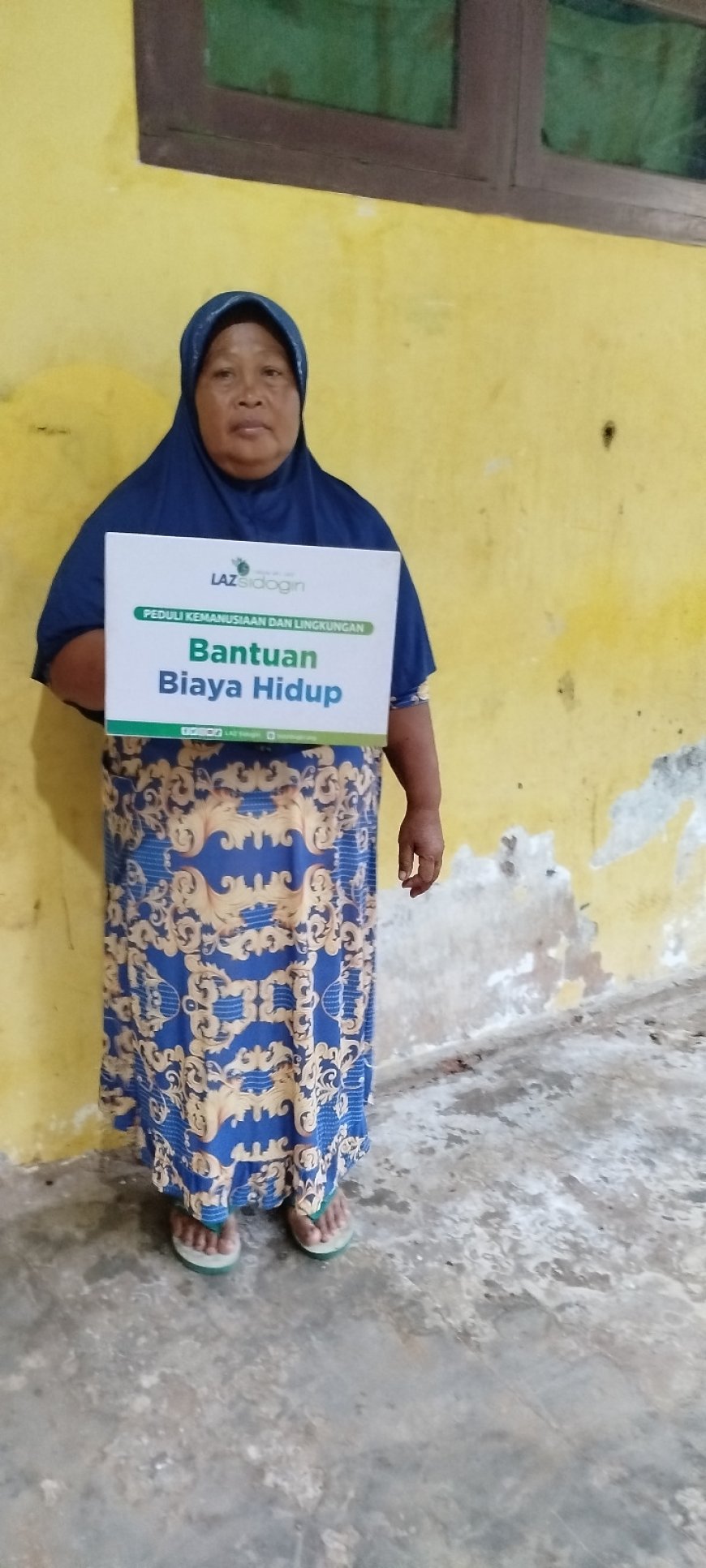 KESULITAN EKONOMI, LAZ SIDOGIRI BANTU SINGLE PARENT DENGAN EMPAT ANAK YATIM