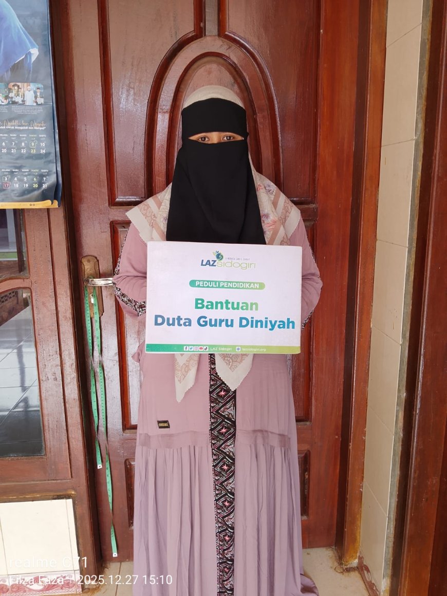 TERUS MENGABDI DITENGAH SIBUKNYA SEBAGAI IRT, LAZ SIDOGIRI APRESIASI GURU MI DI BANGKALAN