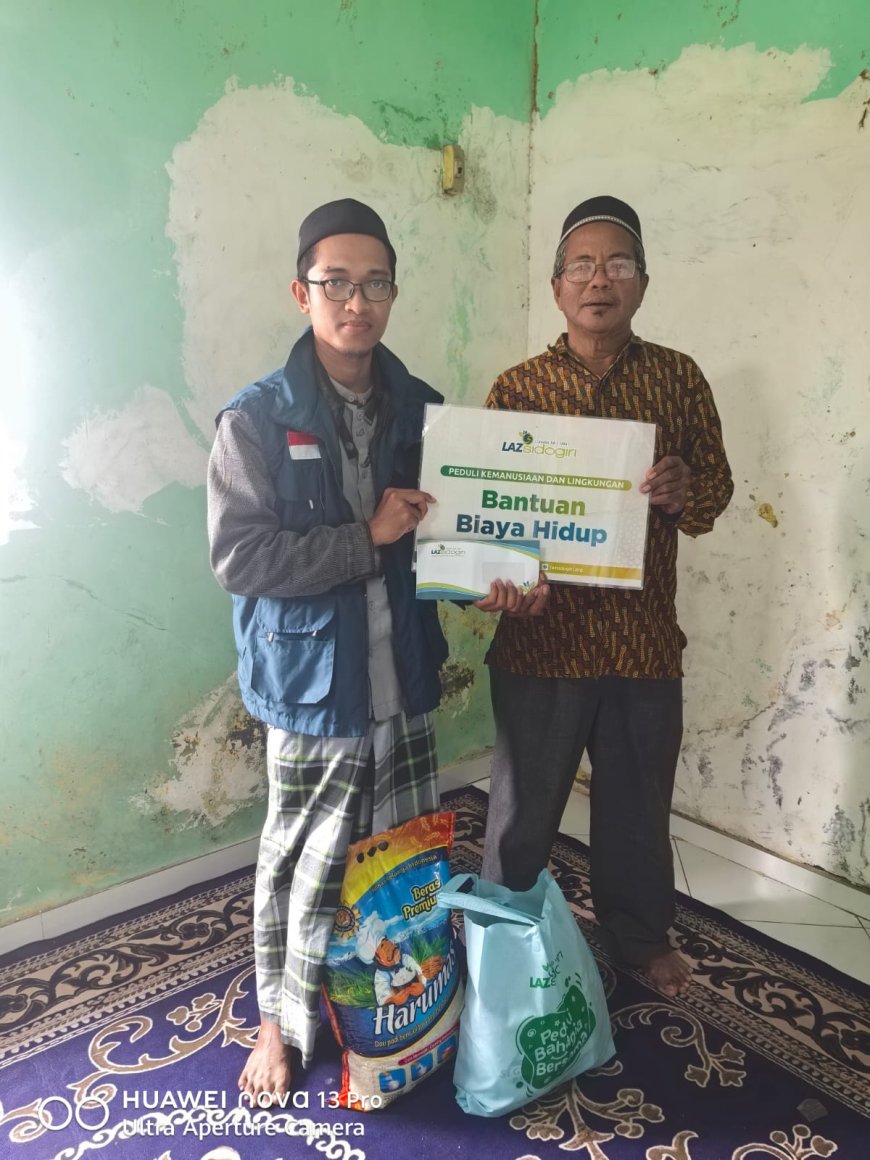 EKONOMI TIDAK STABIL, LAZ SIDOGIRI BANTU RINGANKAN KESULITAN WARGA