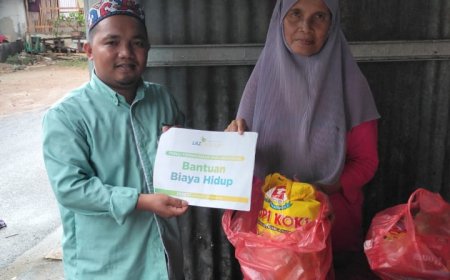 LAZ SIDOGIRI SALURKAN BANTUAN SEMBAKO UNTUK WARGA PRASEJAHTERA DI KEPULAUAN BABEL
