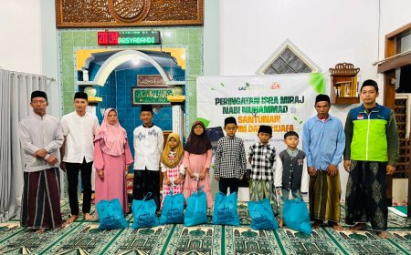 ISRA MI’RAJ DI TAMBAK WATU, LAZ SIDOGIRI HADIR DENGAN SANTUNAN YATIM & DHUAFA