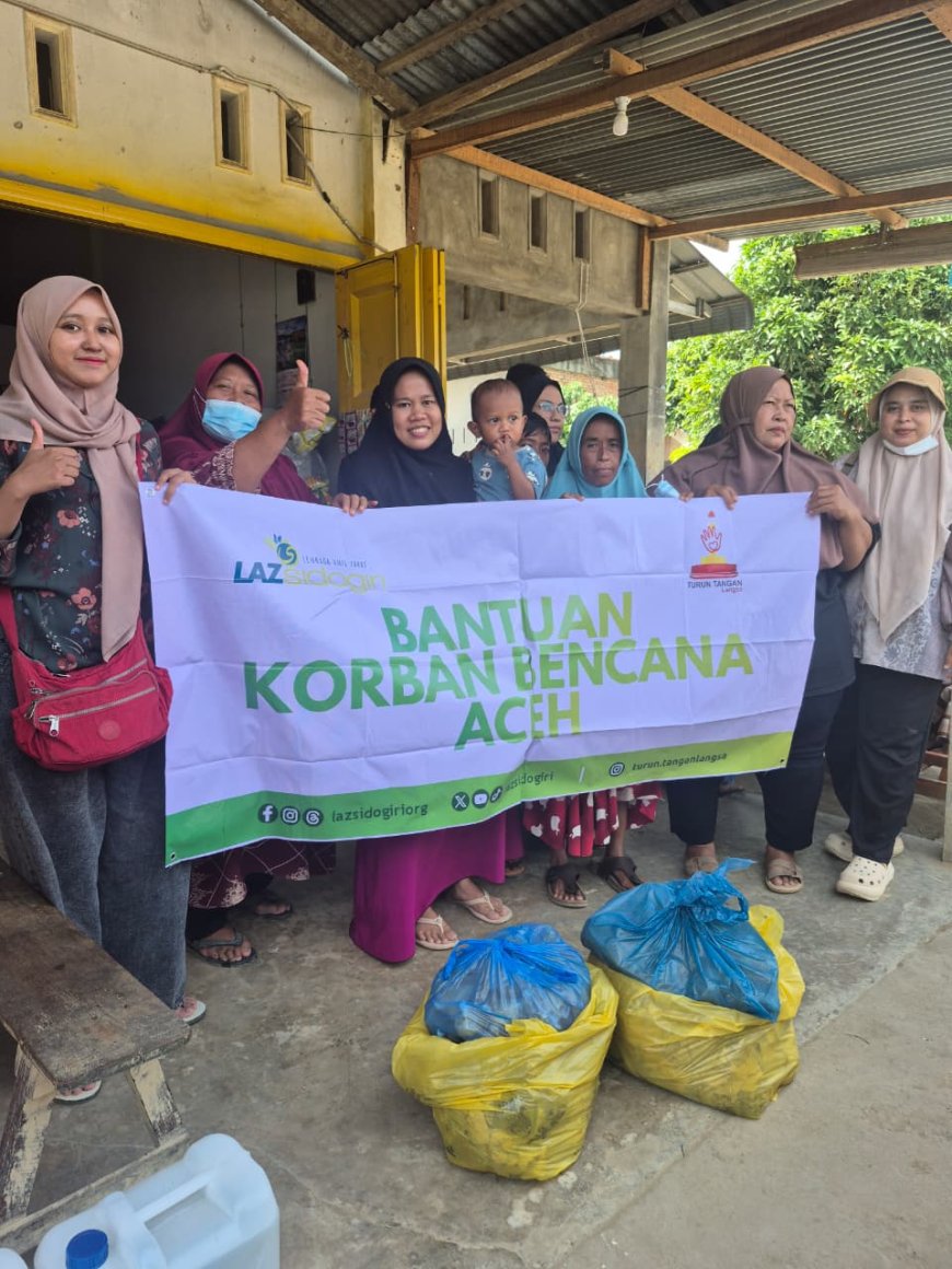 LAZ SIDOGIRI SALURKAN 1.000 PORSI MAKANAN SIAP SAJI DI ACEH TAMIANG