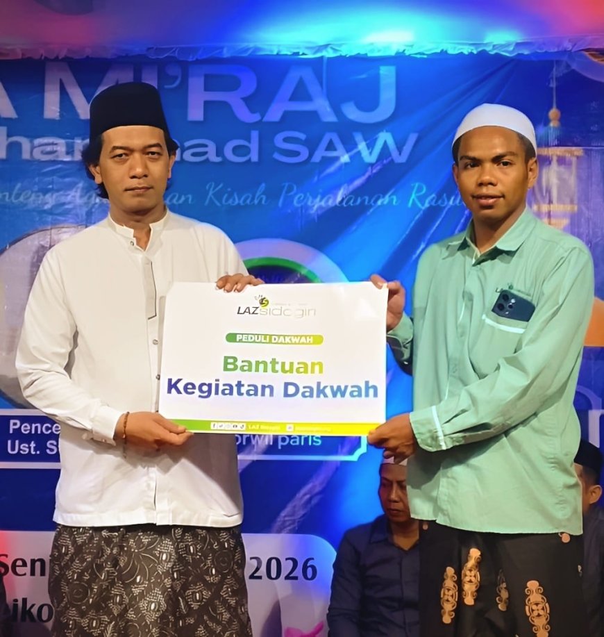 LAZ SIDOGIRI KUATKAN SYIAR ISLAM DI TIMUR INDONESIA PADA MOMEN ISRA’ MI’RAJ