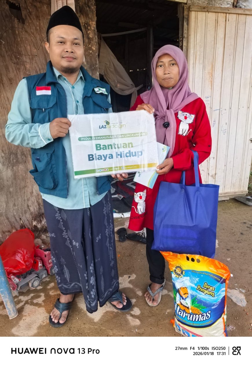 RINGANKAN BEBAN WARGA PRASEJAHTERA: LAZ SIDOGIRI SALURKAN UANG TUNAI DAN SEMBAKO WARGA BATAM
