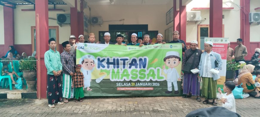 LAZ SIDOGIRI GELAR KHITAN MASSAL GRATIS SAMBUT HAUL MASYAYIKH SIDOGIRI DI SUMENEP